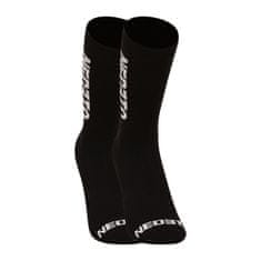 Nedeto 5PACK ponožky vysoké čierne (5NDTP001-brand) - veľkosť S