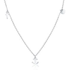 JVD Strieborný náhrdelník so symbolmi SVLN0334XH20000