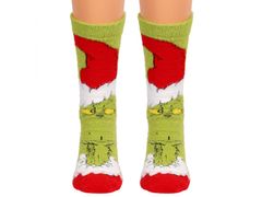sarcia.eu Grinch Zelené dlhé ponožky, teplé mužské ponožky OEKO-TEX 43-46 EU
