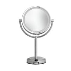 Möve Nerezové kúpeľňové zväčšovacie zrkadlo s osvetlením