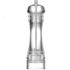shumee Akrylátový mlynček na korenie, priehľadný, pr. 60 x 215 mm - Hendi 469668