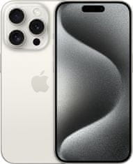 Apple iPhone 15 Pro, 128GB, White Titanium