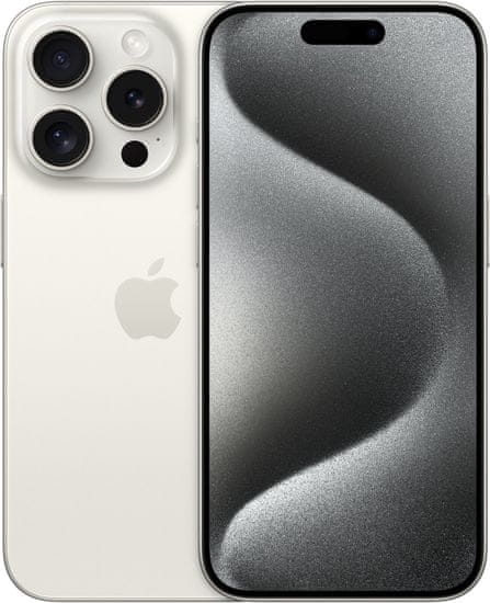 Apple iPhone 15 Pro, 1TB, White Titanium
