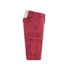 Pepe Jeans  Pánske krátke nohavice JOURNEY RIBSTOP SHORT Červená 33