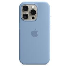 iPhone 15 Pre Silicone Case with MS - Winter Blue