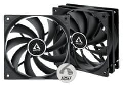 Arctic F12 PWM PST (3PCS Value Pack) (Black) - 120mm case fan s PWM control and PST cable - Pack