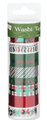 Grafix Dekoračná lepiaca páska - Washi pásky vianočné 8ks x 3m