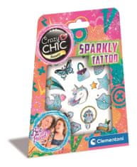Clementoni Crazy Chic - Trblietavé tetovanie