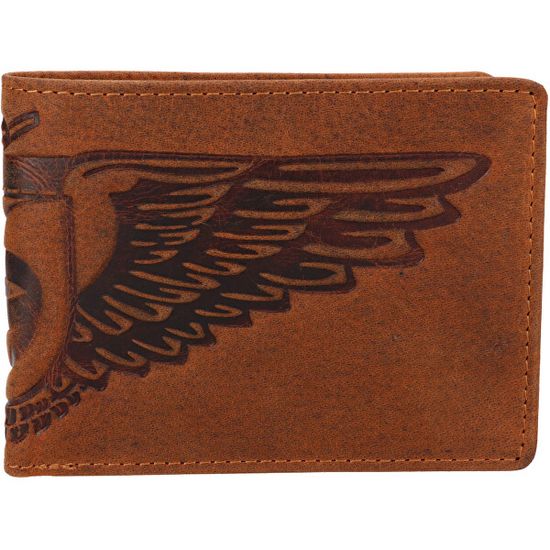 Lagen Pánska kožená peňaženka 66-6403 TAN-OLD EAGLE