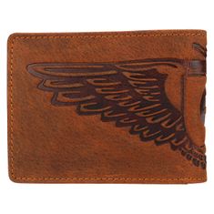 Lagen Pánska kožená peňaženka 66-6403 TAN-OLD EAGLE