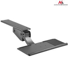 Maclean Nastaviteľný držiak klávesnice Maclean pod stôl, na prácu v stoji aj v sede, max. nastavenie 34 cm, MC-795