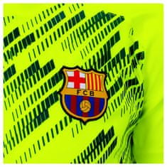 FAN SHOP SLOVAKIA Detské športové tričko FC Barcelona, reflexné žlté, nápis BARCA | 13-14r