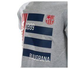 FAN SHOP SLOVAKIA Pánske tričko FC Barcelona, šedé, bavlna | L