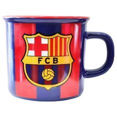 FAN SHOP SLOVAKIA Hrnček FC Barcelona, modro-červený, keramický, 250 ml