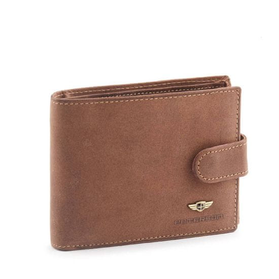 Peterson Pánska peňaženka Uzenu svetlo hnedá