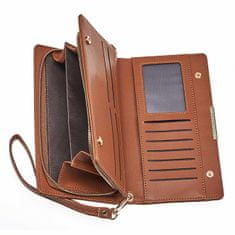 Verde Dámska peňaženka 18-1395 dark brown