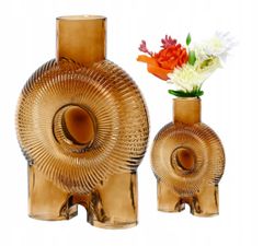 Kaemingk Dekoratívna sklenená váza na kvety 21 x 30 cm 1ks