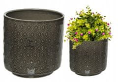 Kaemingk Dekoratívny keramický obal na kvety 13 x 13 cm 1 ks