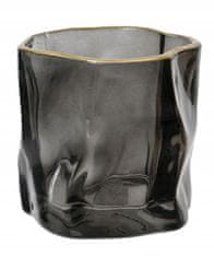 Kaemingk Dekoratívny sklenený držiak na čajové sviečky 7,5 x 8 cm 1 ks