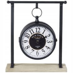 Koopman Retro stolové hodiny čierne 31 cm