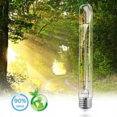 LUMILED 6x LED žiarovka E27 T30 8W = 75W 1055lm 3000K Teplá biela 360° Filament