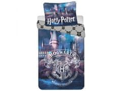 sarcia.eu Harry Potter HOGWARTS bavlnená posteľná bielizeň, tma svietiaca posteľná bielizeň 140 cm x 200 cm OEKO-TEX