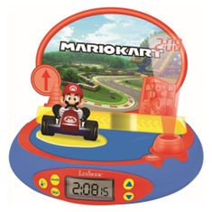 Lexibook 3D budík s projektorom Mario Kart