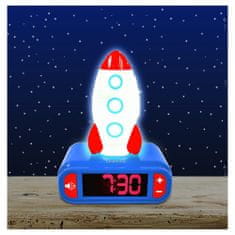 Lexibook Budík s nočným 3D svetlom Raketa