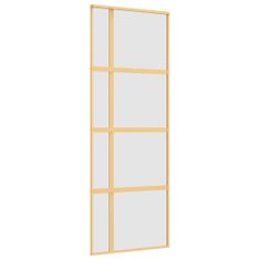 Vidaxl Posuvné dvere zlaté 76x205 cm matné ESG sklo a hliník