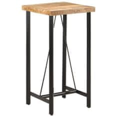 Vidaxl Barový stôl 55x55x107 cm masívne mangové drevo a železo