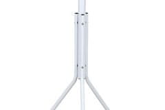 Autronic Vešiak Věšák stojanový, výška 174 cm, kovová konstrukce, bílý matný lak, nosnost 6 kg (80001-04A WT)
