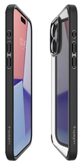 Spigen Kryt na mobil Crystal Hybrid na Apple iPhone 15 Pro - černý/ průhledný