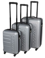 Slazenger Cestovní kufr ED-218648 Kufr cestovní sada 3 ks 52/62/72cm šedá