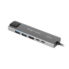 shumee Adaptér (HUB) USB typu C na HDMI/2x USB3.0/2x USB typ C/RJ45
