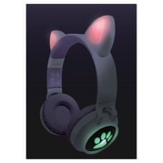 Lexibook Bezdrôtové slúchadlá so svietiacimi mačacími ušami