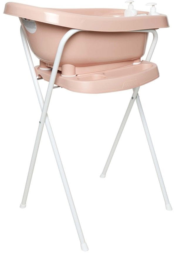 Bebe-jou Kovový stojan Click na vaničku 103 cm Pale Pink - zánovné