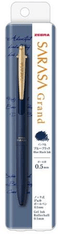 Zebra 31903 Gélové pero "Sarasa Grand", modrá, 0,33 mm, stláčací mechanizmus, tmavo modré telo