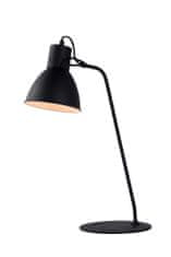 LUCIDE SHADI - Stolná lampa - Ø 20 cm - 1xE14 - Čierna