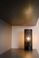 LUCIDE BELI - Stolná lampa - Ø 12 cm - 1xE27 - Čierna