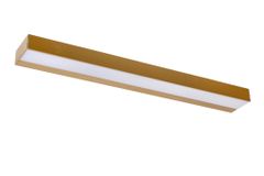LUCIDE ALEXA - Nástenné svietidlo Kúpeľňové - LED - 1x8W 3000K - IP44 - Matt Gold / Mosadz