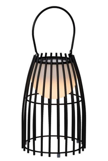 LUCIDE FJARA - Stolová lampa Outdoor - Ø 17,5 cm - LED Rozm. - 1x0,3W 3200K - IP44 - 3 StepDim - Čierna
