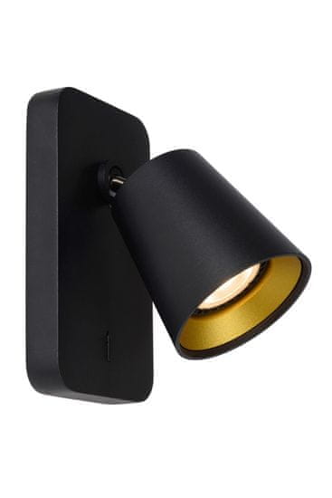 LUCIDE TURNON - Nástenné bodové svietidlo - LED Dim to warm - GU10 - 1x5W 2200K/3000K - Black