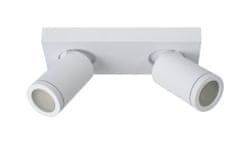 LUCIDE TAYLOR - Stropné bodové svietidlo Kúpeľňa - LED Dim to warm - GU10 - 2x5W 2200K/3000K - IP44 - White