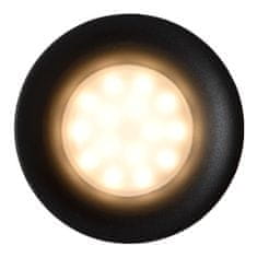 LUCIDE ZIVA - Zápustné bodové svietidlo Kúpeľňa - Ø 8,4 cm - 1xGU10 - IP44 - Čierna