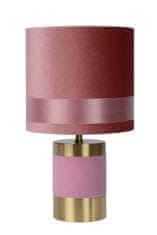 LUCIDE EXTRAVAGANZA FRIZZLE - Stolová lampa - Ø 18 cm - 1xE14 - ružová