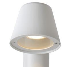 LUCIDE DINGO-LED - Stĺpové svietidlo Outdoor - LED Dim. - GU10 - 1x5W 3000K - IP44 - Biela