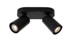 LUCIDE XYRUS - Stropné bodové svietidlo - LED Dim to warm - GU10 - 2x5W 2200K/3000K - Black