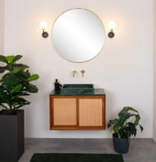 LUCIDE BEREND - Nástenné svietidlo Kúpeľňové - 1xG9 - IP44 - Čierne