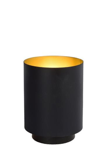 LUCIDE SUZY - Stolná lampa - Ø 12 cm - 1xE14 - Čierna