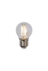 LUCIDE G45 - Vláknová žiarovka - Ø 4,5 cm - LED Rozm. - E27 - 1x4W 2700K - Transparent